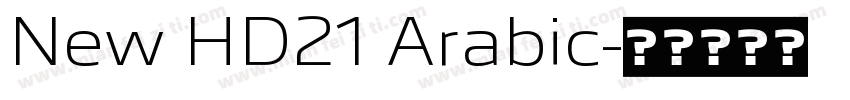 New HD21 Arabic字体转换